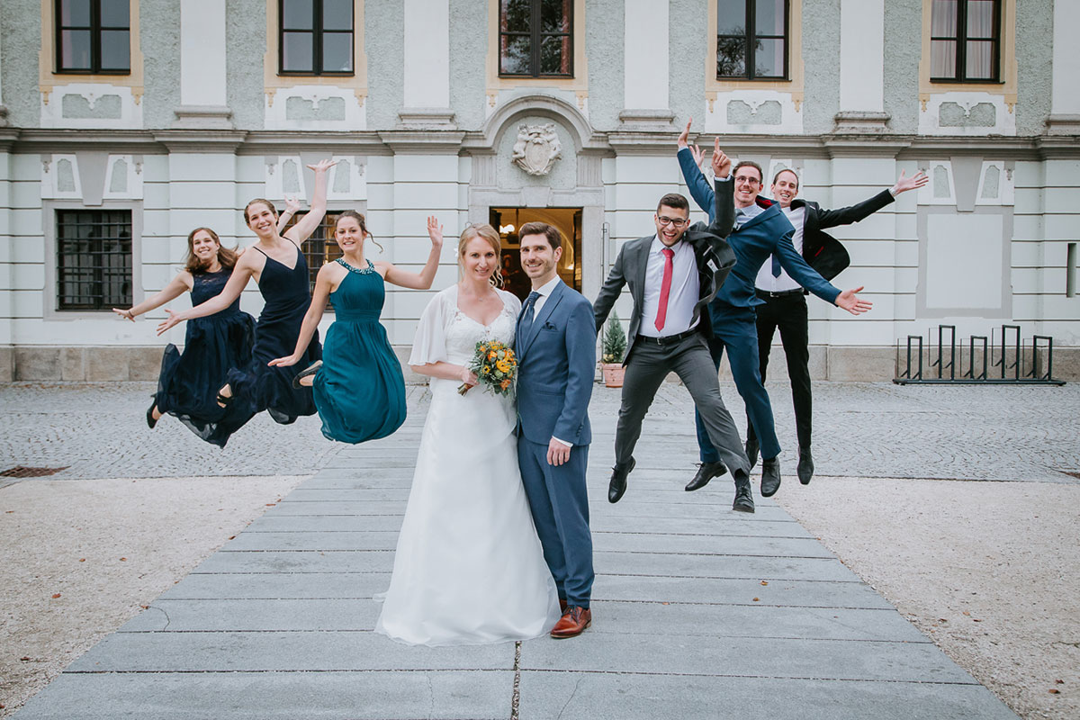 Simone und Markus fotografiert im Schloss Traun vom Botagraph